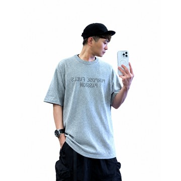 『新品上市』重磅PURPOSE標語短T(NOF25038124)-淺灰