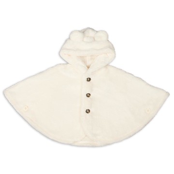 akachan honpo - 刷毛斗篷-象牙白色 (60~80cm)