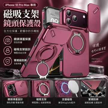 推窗鏡頭殼 磁吸支架 防摔殼 適用 蘋果 iPhone 18 17 16 15 14 13 12 Pro max 手機殼