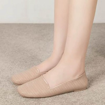[韓國KW美鞋館]韓國設計師款極簡時尚松糕涼鞋(包頭/厚底/涼拖鞋/洞洞鞋/增高鞋)杏色