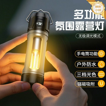 【超長續航】露營燈 LED野營燈 帳篷燈 氛圍燈 戶外照明燈 便攜掛式燈 充電應急燈 防水防摔 無極調光 露營野餐必備