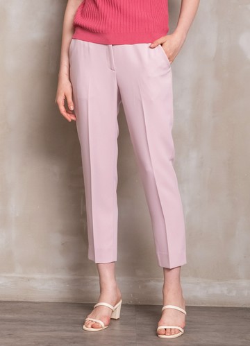 獨韻質感厚雪紡錐形九分褲