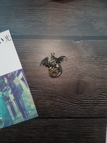 古銀齒輪金屬龍胸針蒸汽朋克胸花