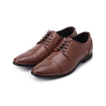 BONJO 真皮紳士皮鞋 咖 男鞋