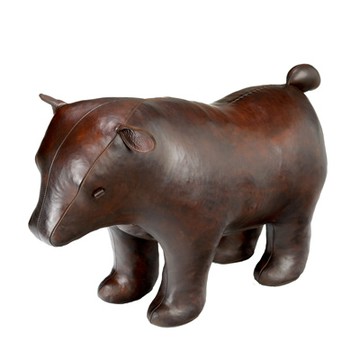 Brown Bear 棕熊 手工皮革凳（中）