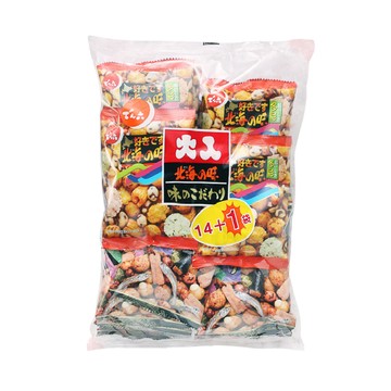 天六 二色綜合14+1袋入大包裝豆果子(365g/袋*2袋)