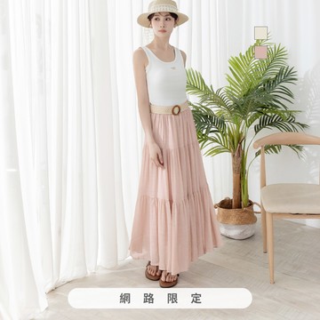 nice ioi 南洋漫舞飄逸蛋糕長裙（附腰帶）