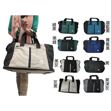 ~雪黛屋~Cougar 旅行袋可固定於拉桿超輕防水尼龍布外出休閒旅行手提肩背斜側背NCG7050A(大)