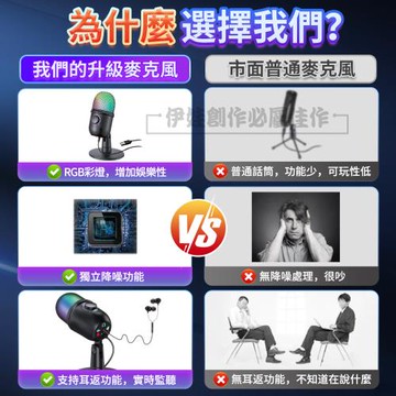 臺式電腦USB高音質K歌直播麥克風