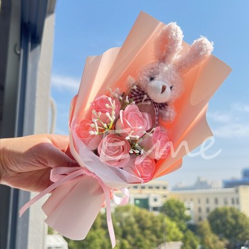 【隔日配】香皂花 玫瑰花 畢業花束 畢業禮物 仿真花 教師節禮物 香皂花束禮盒 玫瑰花 情人節禮物