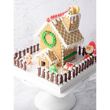 圣誕房子糖霜餅干 3D立體磚紋姜餅屋DIY親子活動 多用的餅干模具