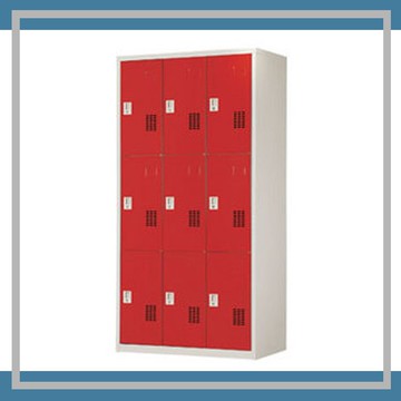 『商款熱銷款』【辦公家具】PS-3606-B 紅色6人用衣櫃 資料文件檔案櫃 櫃子 檔案 收納