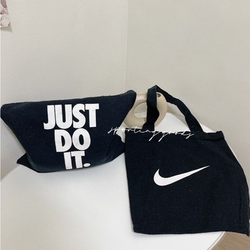 S.G NIKE 國外限定 雙面 Just Do It 帆布袋 帆布包 托特包 購物袋 手提袋 肩背包 環保袋