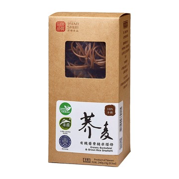 源順食品 有機蕎麥糙米糆條 100%全穀  240g  1盒