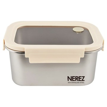 NEREZ 耐樂斯 米琳不鏽鋼保鮮盒 1350ml  1 個容器 + 1 個蓋子  1個