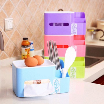 紙巾收納盒 面紙盒 衛生紙收納盒 桌面收納盒 筆筒 遙控器收納盒【GK430】 123便利屋