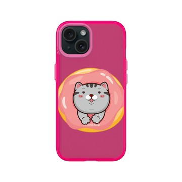 iPhone 15 Clear 粉漾桃 - VITA VITA．塔仔是隻貓 - 再吃一口胖嘟嘟