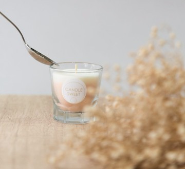 甜點蠟燭-芒果慕斯-45ml Mango Mousse-手工天然精油大豆蠟燭