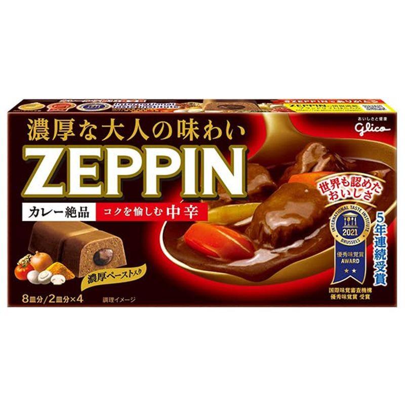 江崎グリコ カレーZEPPIN 中辛 175g×10個入×(2ケース)