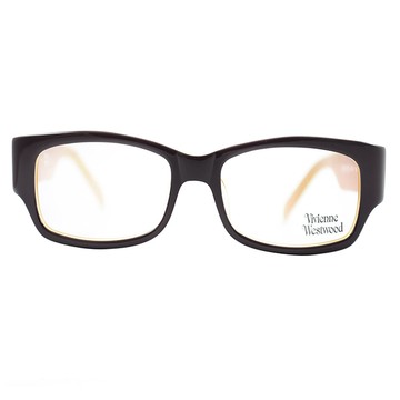 【Vivienne Westwood】光學鏡框英倫龐克風-黑橘-VW19103