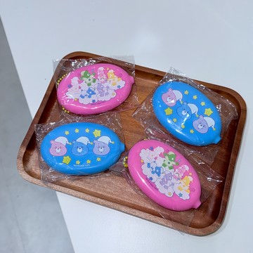 CARE BEARS 彩虹熊 開口式 零錢小包 吊飾 鑰匙圈