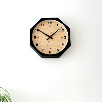 KATOMOKU muku clock 8 膠合板錶盤 (km-81BK8) 掛鐘 日本製造