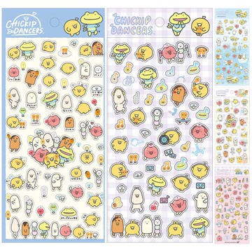 跳跳小雞透明貼紙 (款式隨機出貨)
