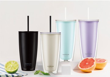 ??現貨附發票??樂扣樂扣簡約雙層輕量大容量吸管杯/750ml/象牙白/香芋紫/薄荷綠/尊爵黑 隨行杯 冷水杯 冰壩杯 保冰杯 飲料杯 外帶杯 網美杯 隨身杯 手拿杯 HAP507MIT HAP507IVY HAP507PUP 環保杯 飲料外帶杯 冷飲杯 手搖飲杯 手搖杯 網美吸管杯