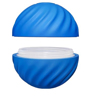 自動引力滾動逗貓玩具球 彈跳球外殼 藍色 智能互動 寵物玩具  1個  ZF6027