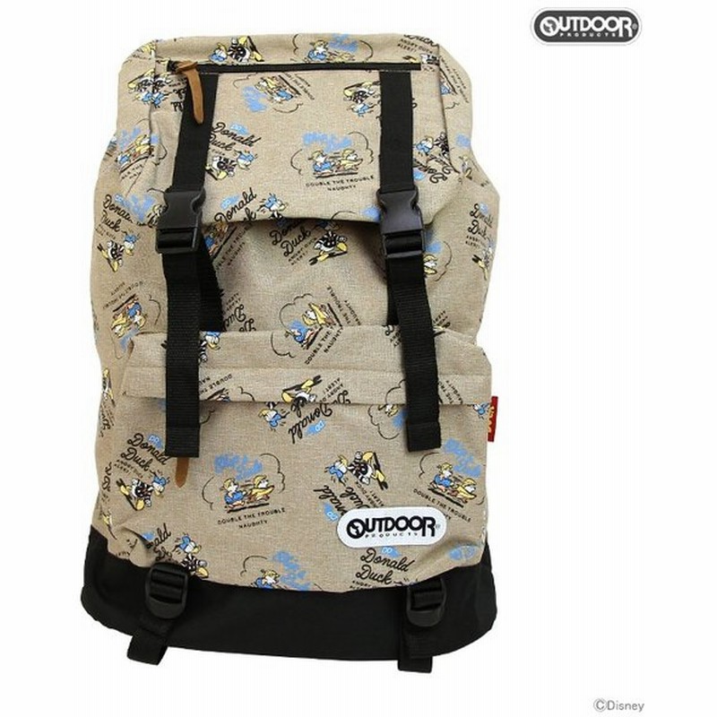 アウトドアプロダクツ ディズニー ドナルドダック チップ デール フラップリュック ベージュ Oddn1276be 7 通販 Lineポイント最大0 5 Get Lineショッピング