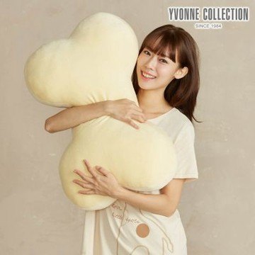 YVONNE 素面大骨頭抱枕-晨曦黃