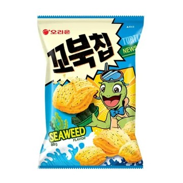 【好麗友】烏龜玉米脆片-海苔味80G / 2入