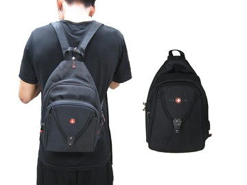 ~雪黛屋~OVER-LAND 單肩後背包中容量主袋+外袋共四層USB單左右雙後背360度加大T5379