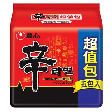 NONGSHIM 農心 辛拉麵 120g  5包