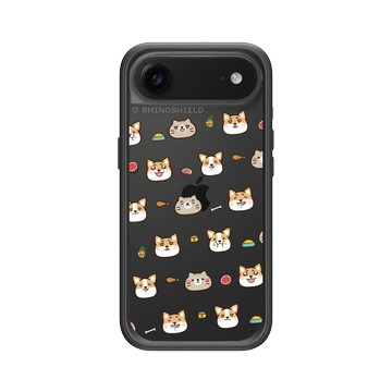 iPhone Air Mod NX -邊框背蓋組合 (相機按鈕) 黑 - 柴語錄 Shiba Says - 滿滿吃貨