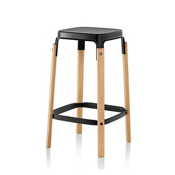 Steelwood Stool 中島凳（原色櫸木、黑）