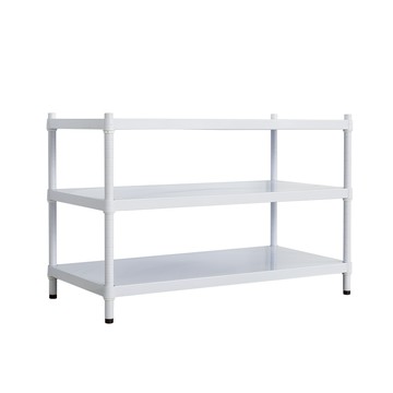 【dayneeds】極致工藝 90x45x60公分 三層烤白鐵板層架