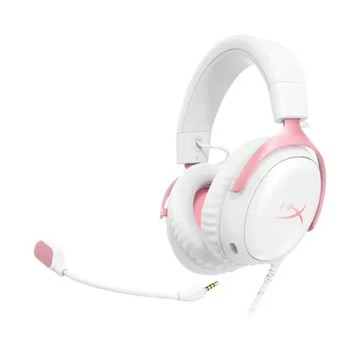 HyperX Cloud III 電競有線耳機 耳麥 粉白 (9W1Q4AA)