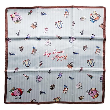 enSKY 卡比SunnyDay系列絲巾 100%聚酯纖維  約50cm×約50cm  卡比SunnyDay