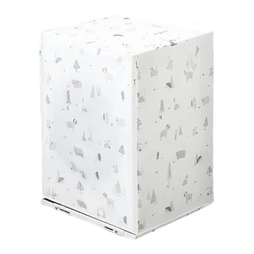 洗衣機防塵罩 Set PEVA材質 防水/防霉/防潮  62 x 56 x 83cm  B款前開門 白色