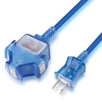 PowerSync 2P 1擴3插工業用動力延長線/藍色/15M(TU3C6150)