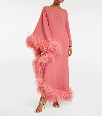 Taller Marmo Ubud Extravaganza feather-trimmed gown