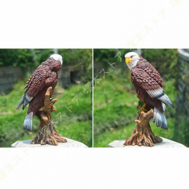 鳥 置物 おもちゃ オブジェ 鳥の彫像 巨大 アンティーク