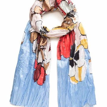 Desigual 花陽圍巾（盛開花朵）