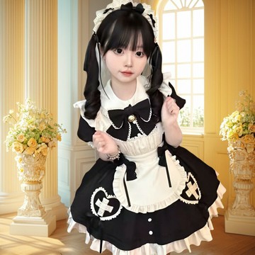 愛女傭貓咪大碼少女lolita連衣裙洛麗塔cosplay服裝