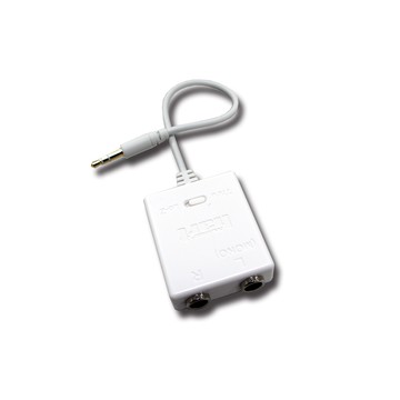 DM2S轉接器2 x 6.33mm（1/4英寸）單聲道插頭（L + R）/ 1 x 6.33mm（1/4英寸）單聲道插