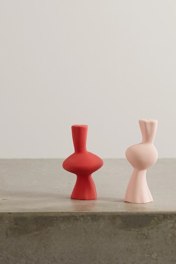 Anissa Kermiche - Venus & Mercury Ceramic Salt And Pepper Shakers - Pink - one size
