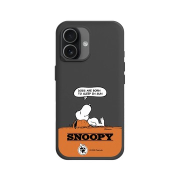 iPhone 17 SolidX 黑 - 史努比 Snoopy 75th Anniversary - 75週年-休息一下