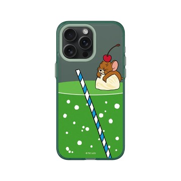 iPhone 15 Pro Max Clear 憂墨綠 - 湯姆貓與傑利鼠 Tom and Jerry - 冰淇淋蘇打