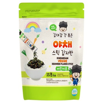 韓味不二 兒童海苔酥 蔬菜味  10公克*15包  150g  1袋